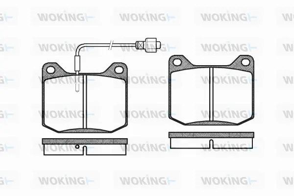 Brake Pad Set, disc brake (P1453.02)