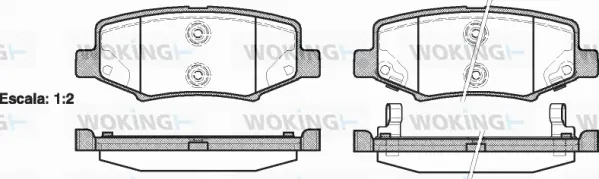 Brake Pad Set, disc brake (P13643.02)