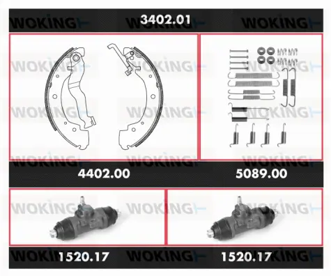 Brake Kit, drum brake (3402.01)