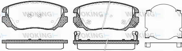 Brake Pad Set, disc brake (P12853.02)