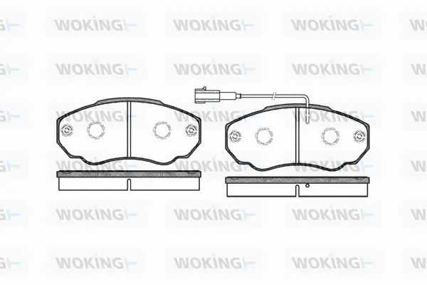 Brake Pad Set, disc brake (P8603.01)