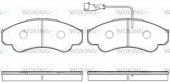 Brake Pad Set, disc brake (P8593.11)