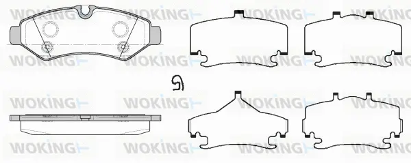 Brake Pad Set, disc brake (P19673.00)