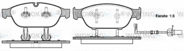 Brake Pad Set, disc brake (P15413.02)