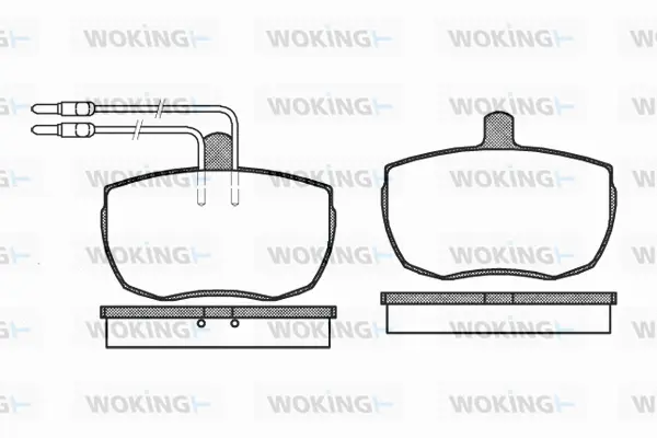 Brake Pad Set, disc brake (P1563.04)