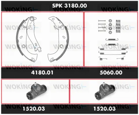 Brake Kit, drum brake (SPK 3180.00)