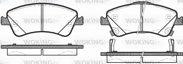 Brake Pad Set, disc brake (P12413.02)