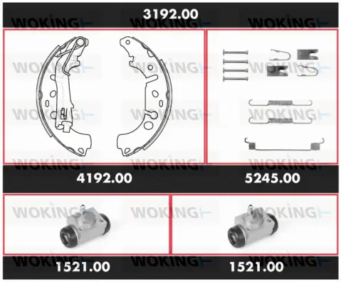 Brake Kit, drum brake (3192.00)