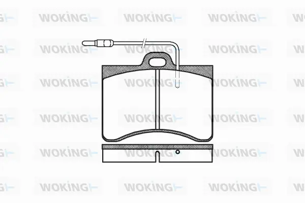 Brake Pad Set, disc brake (P1863.04)