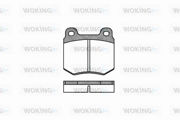 Brake Pad Set, disc brake (P1693.10)