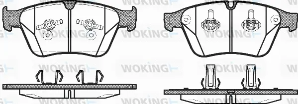 Brake Pad Set, disc brake (P12713.00)