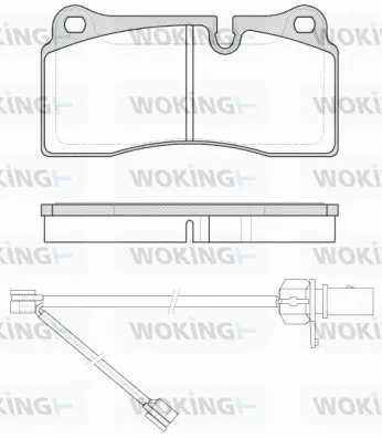 Brake Pad Set, disc brake (P8833.21)