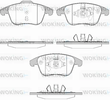Brake Pad Set, disc brake (P13493.50)