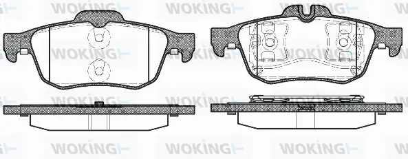 Brake Pad Set, disc brake (P9423.60)