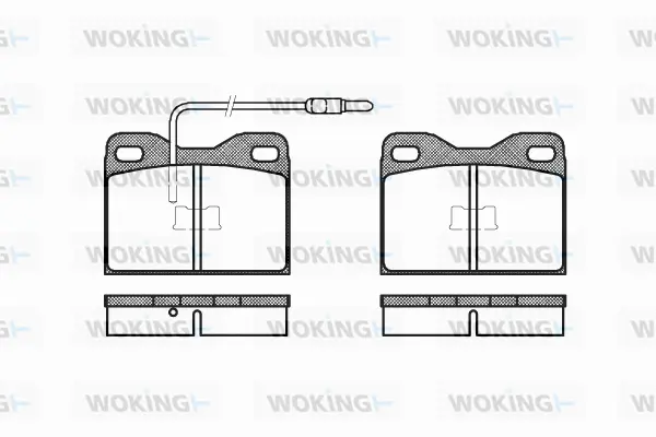 Brake Pad Set, disc brake (P1083.14)