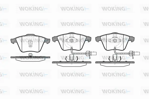 Brake Pad Set, disc brake (P8643.02)