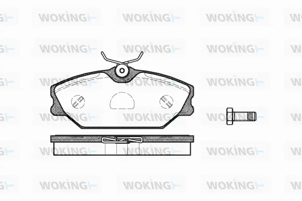 Brake Pad Set, disc brake (P3083.00)