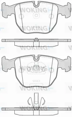 Brake Pad Set, disc brake (P4963.20)