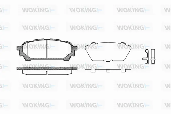 Brake Pad Set, disc brake (P10763.01)
