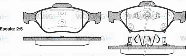 Brake Pad Set, disc brake (P6663.12)