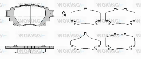 Brake Pad Set, disc brake (P19713.00)