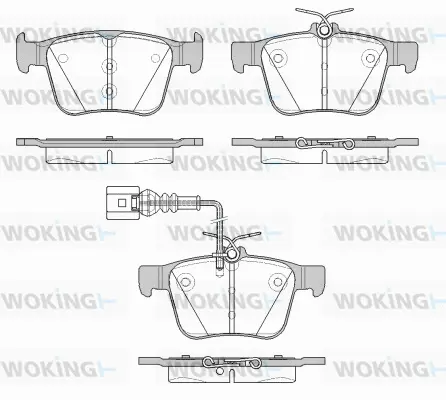 Brake Pad Set, disc brake (P14163.11)