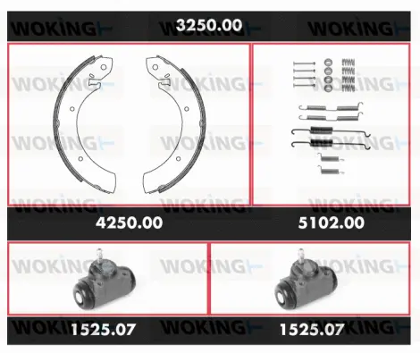 Brake Kit, drum brake (3250.00)