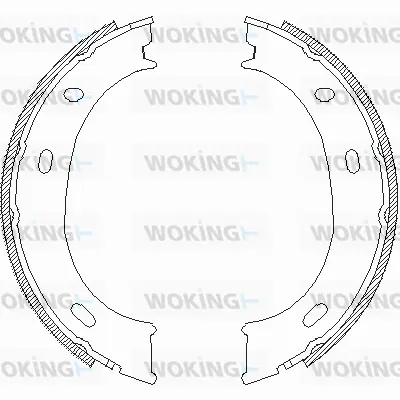Brake Shoe, parking brake (Z4710.01)