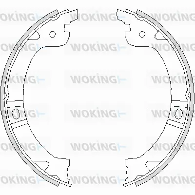 Brake Shoe, parking brake (Z4744.00)