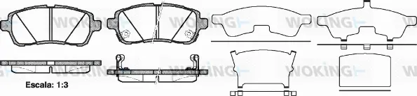 Brake Pad Set, disc brake (P13813.02)
