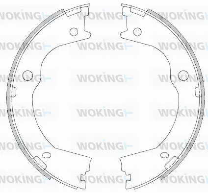 Brake Shoe, parking brake (Z4609.00)