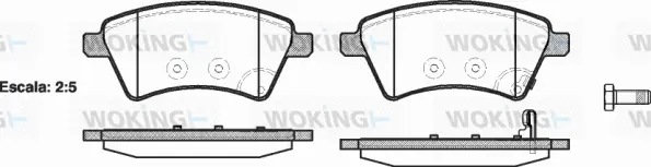 Brake Pad Set, disc brake (P13153.01)