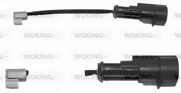 Warning Contact, brake pad wear (001133)