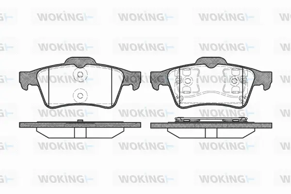 Brake Pad Set, disc brake (P9423.00)