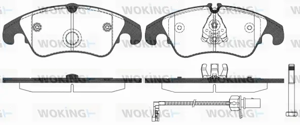 Brake Pad Set, disc brake (P12043.31)