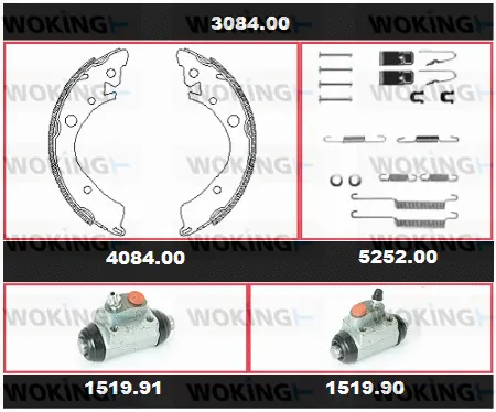 Brake Kit, drum brake (3084.00)