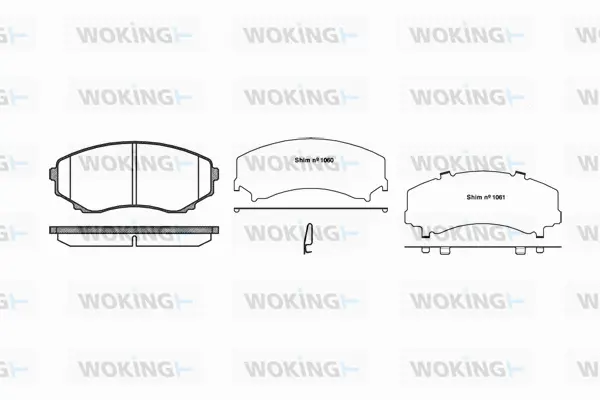 Brake Pad Set, disc brake (P2973.22)