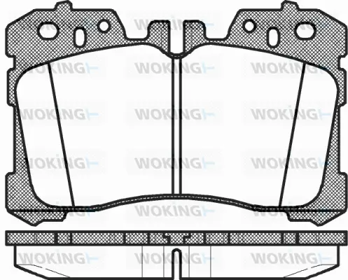 Brake Pad Set, disc brake (P12203.00)