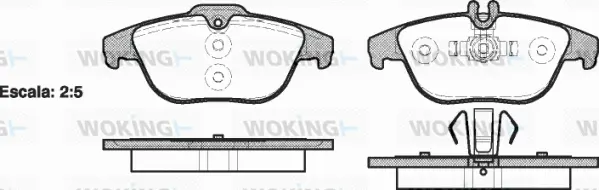 Brake Pad Set, disc brake (P12053.00)