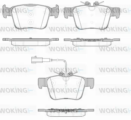 Brake Pad Set, disc brake (P16223.01)