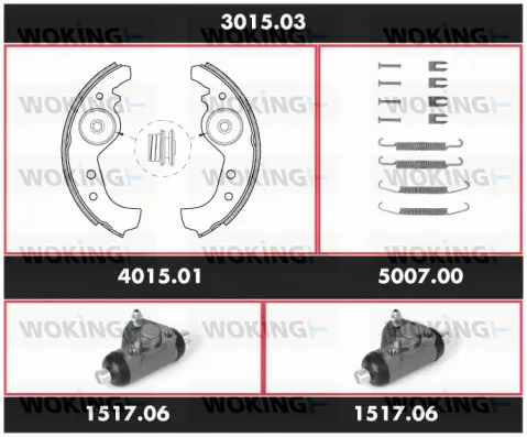 Brake Kit, drum brake (3015.03)