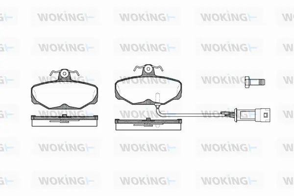 Brake Pad Set, disc brake (P3053.02)