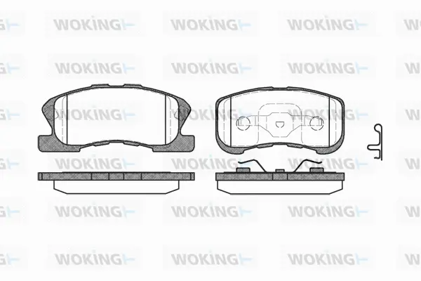 Brake Pad Set, disc brake (P6203.02)