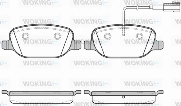 Brake Pad Set, disc brake (P9783.12)