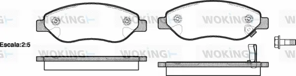 Brake Pad Set, disc brake (P13763.01)