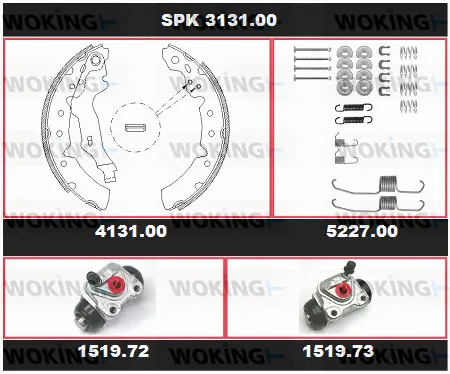 Brake Kit, drum brake (SPK 3131.00)