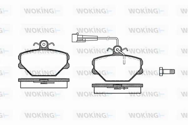 Brake Pad Set, disc brake (P3643.02)