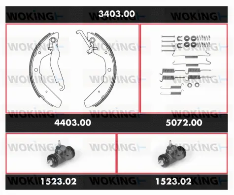 Brake Kit, drum brake (3403.00)