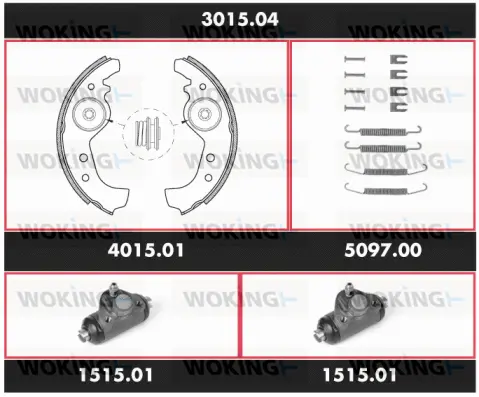 Brake Kit, drum brake (3015.04)