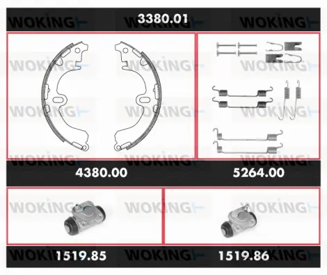 Brake Kit, drum brake (3380.01)